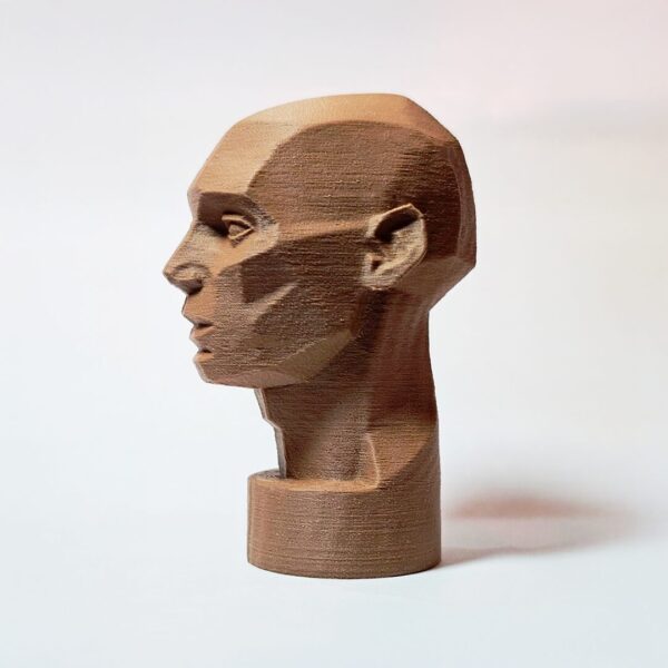 Cabeça humana simplificada em Planos | 7cm - Imagem 4