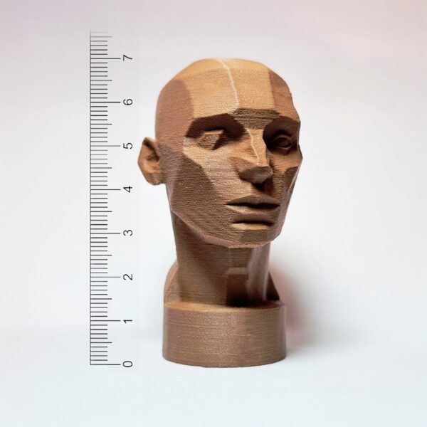 Cabeça humana simplificada em Planos | 7cm - Imagem 5