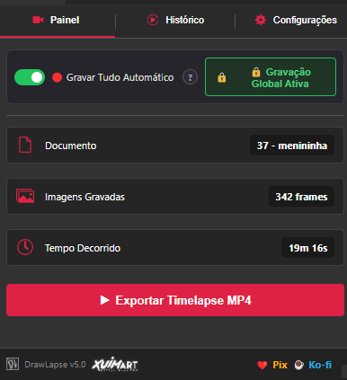 Painel principal